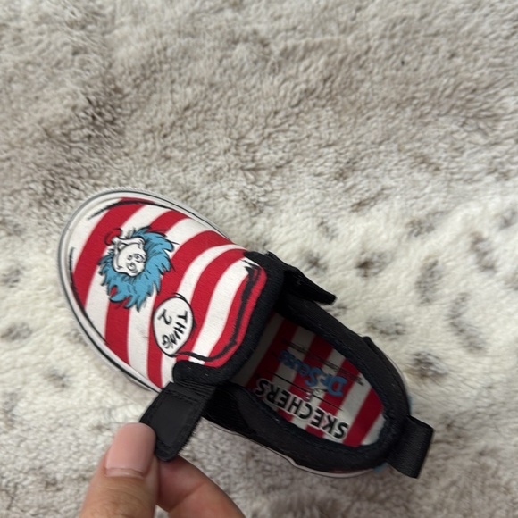 Skechers Dr. Seuss slip on loafers little boys size 6 stripes preppy preschool - Picture 6 of 11